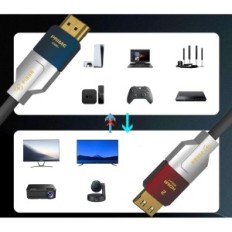 HDMI Optisches Kabel 8K Fibbra 5M HDMI 2.1 48 Gbit / s 8k @ 60Hz 4k @ 120Hz EARC