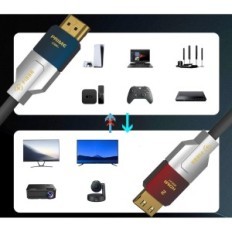 HDMI Optisk kabel 8k Fibbra 5m HDMI 2.1 48Gbps 8K @ 60Hz 4k @ 120Hz Earc