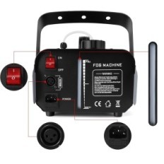 HOLDLAMP 1200W LED RGB 6000 CFM Rökmaskin för utställningshändelser