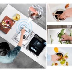 Dark for kitchen waste, 7.5 HP, quiet with exhibition switch