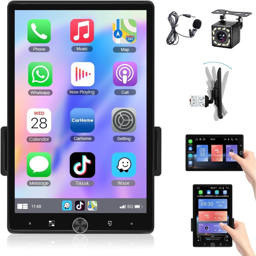 Brugt Meteeser 1531С-A3463 Bilradio, 1 DIN, 10,4 ", Carplay