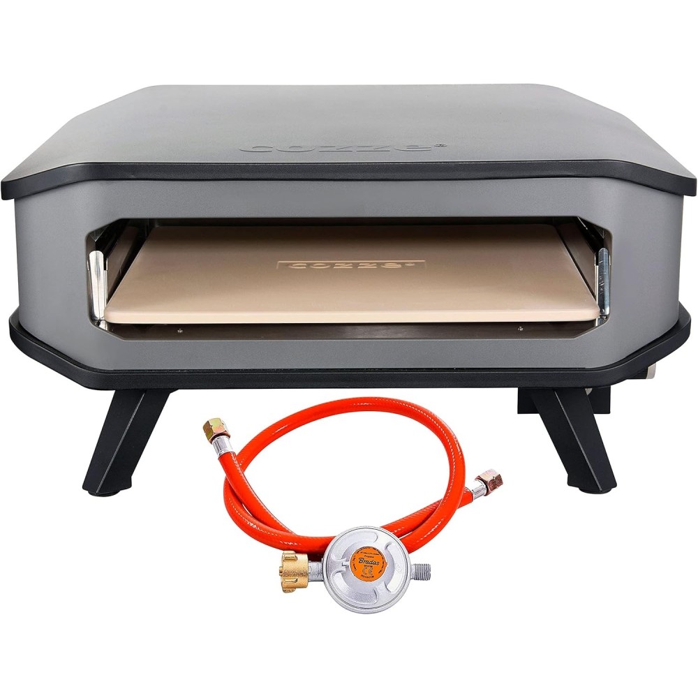 Pizza pečica Cozze 34 cm Gas Iron Electronic 17 kW Terasa pečica za pico in pečeno