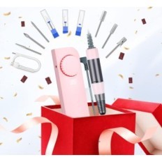 Taladro de uñas eléctrico Saviland DMJ105 ganancias 35000 RPM 9 puntas rosadas