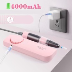Elektromos köröm fúró SAVILAND DMJ105 vezeték nélküli motor 35000 RPM 9 rózsaszín tippek