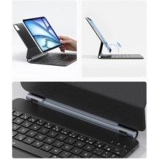 Clavier de cas pour iPad Air 11 2024 et Pro 11 Earlo MO1-A11-BK-ES-B QWERTY SPAGENY
