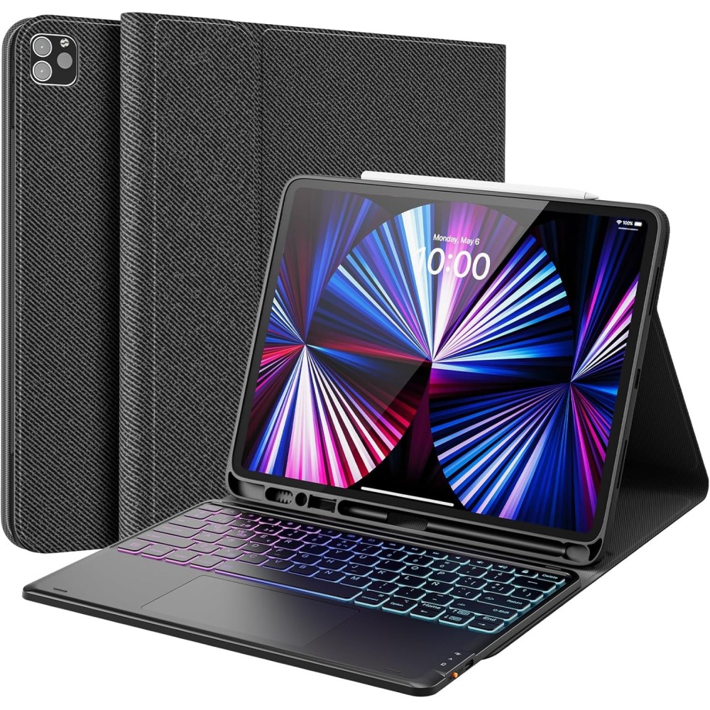 Toetsenbord voor iPad Pro 12.9 Oorto YF001-BK-ES-B QWERTY SPAANS