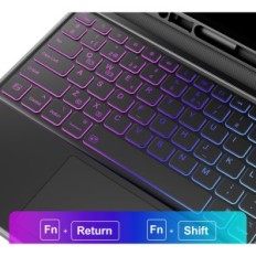 Tangentbord för iPad Pro 12.9 EARTO YF001-BK-ES-B QWERTY SPANSKA