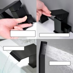 Használt fürdő akkumulátor Roman Tub BAITUJIE 3-lyuk zuhanyfogó