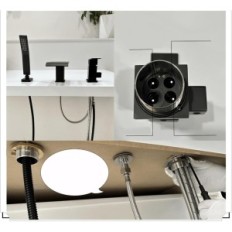 Használt fürdő akkumulátor Roman Tub BAITUJIE 3-lyuk zuhanyfogó