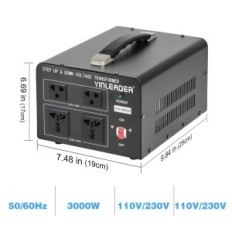 Yinleader Transformer YLVT-3000 VA 110V USA sisend 110V / 220V Väljund 110V / 220V