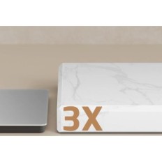 Rack para kes bth235 de dois níveis com base em mármore de aço inoxidável