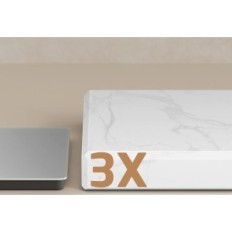 Rack para kes bth235 de dois níveis com base em mármore de aço inoxidável