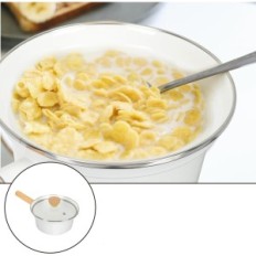 Vaguelly saucepan vaguelly 16 cm with a scoop with a non-stick coating and a wooden handle