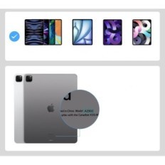 Juhtum iPad Pro 10,9 / 11 RII HL128 Hispaania klaviatuur Taustvalgustuse ja TrackPad QWERTY