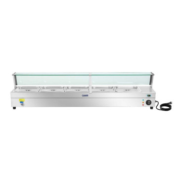 BEMAR Vattenvärmare med tråd- och glassköld 2200W 30L + 5X behållare GN1 / 2