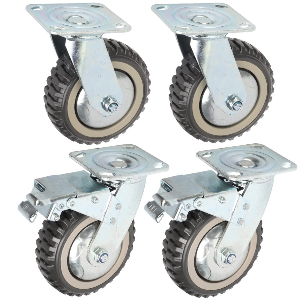 Ruote di torsione per carrelli di trasporto da 150 mm per mobili e carrelli Capacità 1000 kg Set 4 PC.