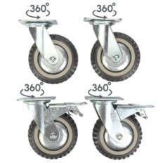 Vontató kerekek szállítási teherautók 150 mm bútor és lift teherautók 1000 kg készlet 4 db.