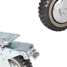 Ruote di torsione per carrelli di trasporto da 150 mm per mobili e carrelli Capacità 1000 kg Set 4 PC.