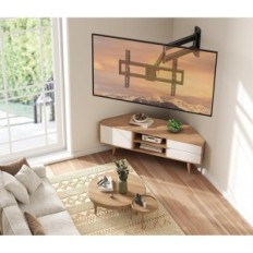 Brukt Wall Holder for TV 32-75 "Perlegear PGLF18 Arm 822 mm Rotasjon 180 ° VESA 600x400, 45 kg