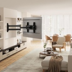 Begagnad vägghållare för TV 32-75 "PERLEGEAR PGLF18 Arm 822 mm Rotation 180 ° VESA 600x400, 45 kg