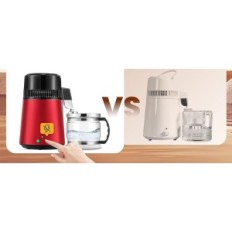 En 4L Hanchen 750W 1L / H Distiller med en glasskanne, hjem og laboratorium