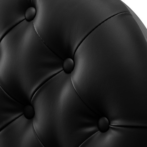 Fauteuil de barbier Gabbiano Niccolo Noir — gros plan dossier