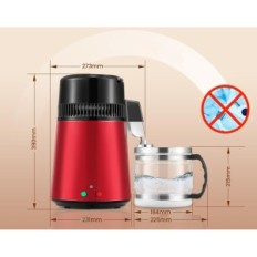 Um destilador 4L Hanchen 750W 1L / H com um jarro de vidro, casa e laboratório