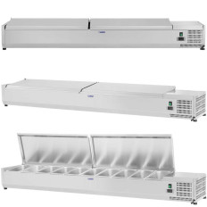 Πλάτ ψύξης με χάλυβα κάλυμμα 10x GN1 / 4 200cm