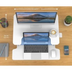 Desk Ergomaker DC02-22 "55x40 cm převodník pro posezení a stálé práce
