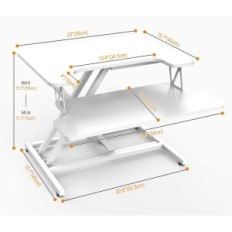 Desk Ergomaker DC02-22 "55x40 cm Wandler, zum Sitzen und stehenden Arbeiten