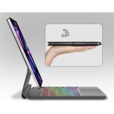 Tastiera per iPad Air 11 "(M2) 2024 Senggerirch Touchpad Bluetooth Black Exhibition Bluetooth