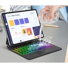 Clavier pour iPad Air 11 "(M2) 2024 Sengbirch TouchPad Magnétique Bluetooth Blouseooth Exposition