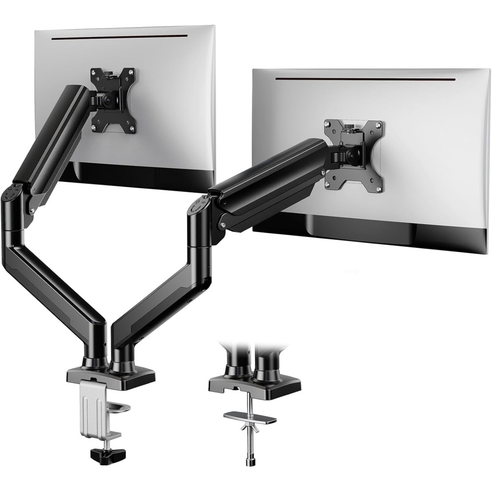ERGEAR desk holder for 2 monitors 17-32 ", VESA 75/100, for flat and curved screens (non-original packaging)