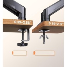 EGEAR Desk Drzalo za 2 monitorji 17-32 ", VESA 75/100, za ravne in ukrivljene zaslone (ne-originalna embalaža)