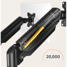 Στόχος γραφείου ERGEAR για 2 οθόνες 17-32 ", VESA 75/100, για επίπεδες και καμπύλες οθόνες (μη πρωτότυπη συσκευασία)