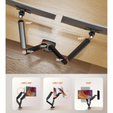 Ergear Desk-houder voor 2 monitoren 17-32 ", VESA 75/100, voor platte en gebogen schermen (niet-originele verpakking)