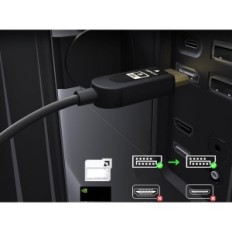 Cabo óptico displayPort 2.1 cabo de fibra óptica FIBBR 10M 40Gbps 8k @ 60Hz 4K @ 144Hz g-sincronização