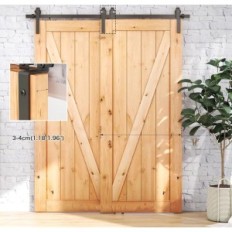 System drzwi przesuwnych BONIKLUBA J55DFS 173 cm z jednym torem do drzwi 80 cm POWYSTAWOWY