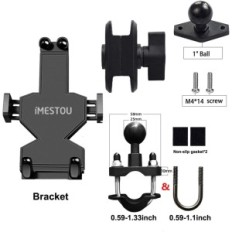 imestou aluminium motorsykkel telefoninnehaver