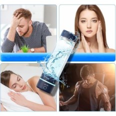 Botella de agua de vida H2, tecnología SPE PEM, USB, Exposición Azul