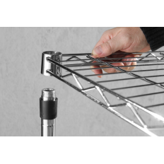 Étagère de stockage pliable avec étagères réglables en fil - 5 niveaux - Hendi 812204