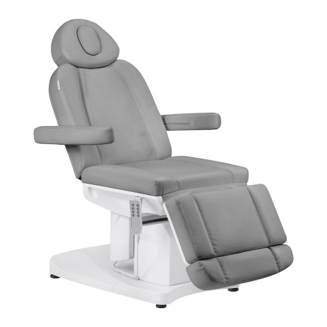 Fauteuil cosmétique électrique Azzurro 708a 4 moteurs Gris — vue latérale