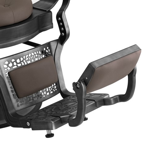 Barber szék Gabbiano Niccolo Barna — közeli kép a kartámaszról
