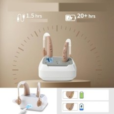 Dispositivo de som Hibriq para pessoas idosas com 4 eq modos exibição