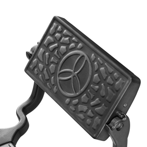 Frizerska stolica Gabbiano Niccolo Brown — detaljni prikaz naslona za leđa