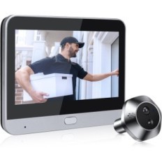 WiFi-Klingelton mit Kamera und 4,3 "Farbe, Weitwinkel 120 °, Sensor PIR