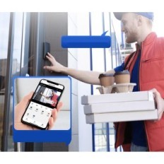 WiFi-Klingelton mit Kamera und 4,3 "Farbe, Weitwinkel 120 °, Sensor PIR