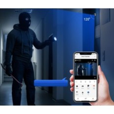 WiFi ringetone med kamera og 4,3 "farve, bred vinkel 120 °, sensor PIR