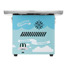 Machine for a cotton candy turquoise Wed. 520mm bowls + Sugar scoop