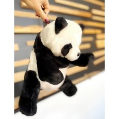 Kinderrucksack Resteq Panda - Weiche Plüsch-Rucksack für Kleinkind